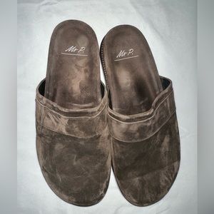 Mr. P slip on/slippers Hand made sz 9 1/2 men’s